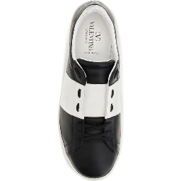 Black Calf Leather Bos Taurus Sneakers