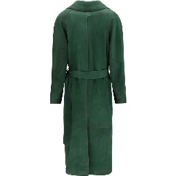 Bicolor Leather Coat