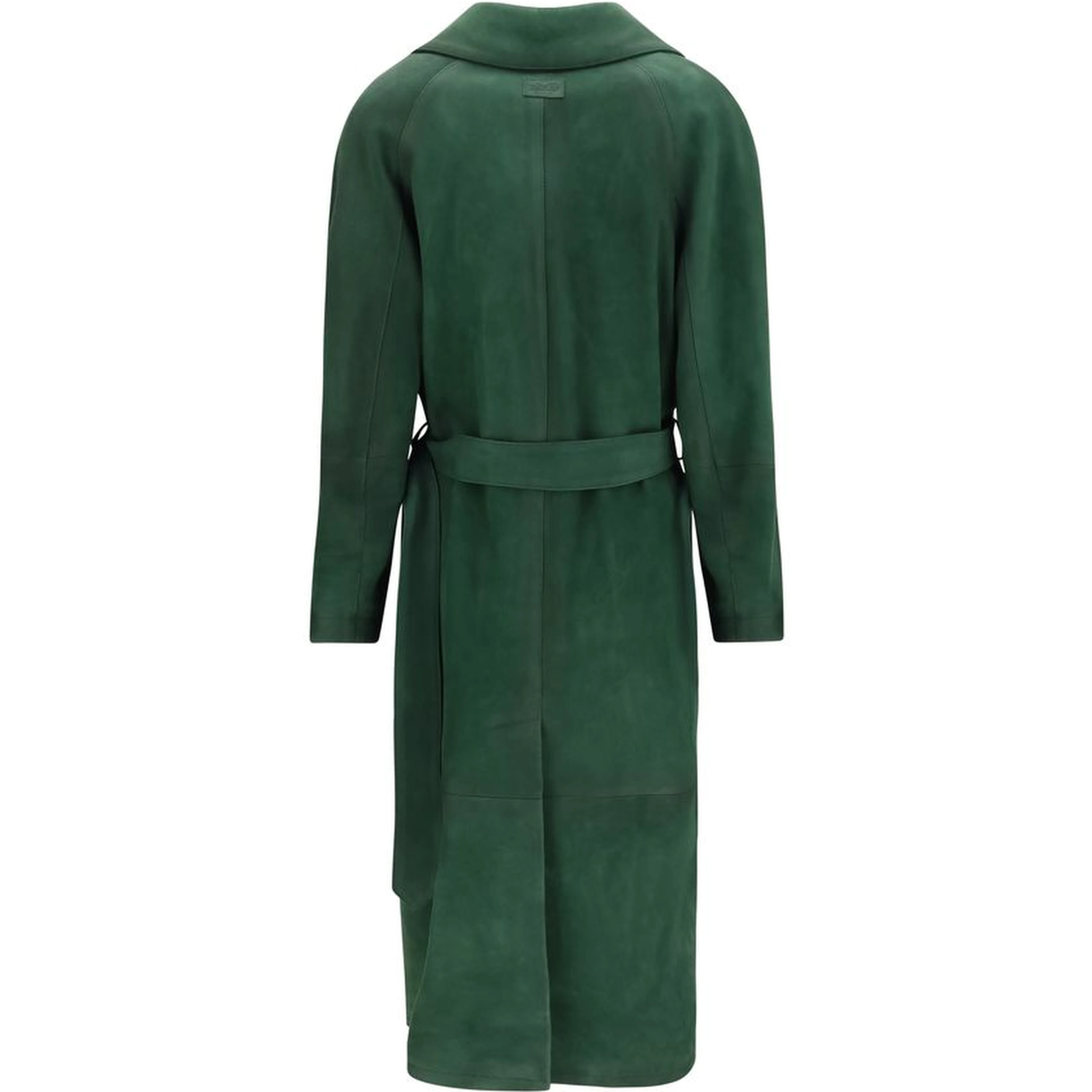 Bicolor Leather Coat