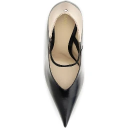 Black Calf Leather Bos Taurus High Heel Pumps