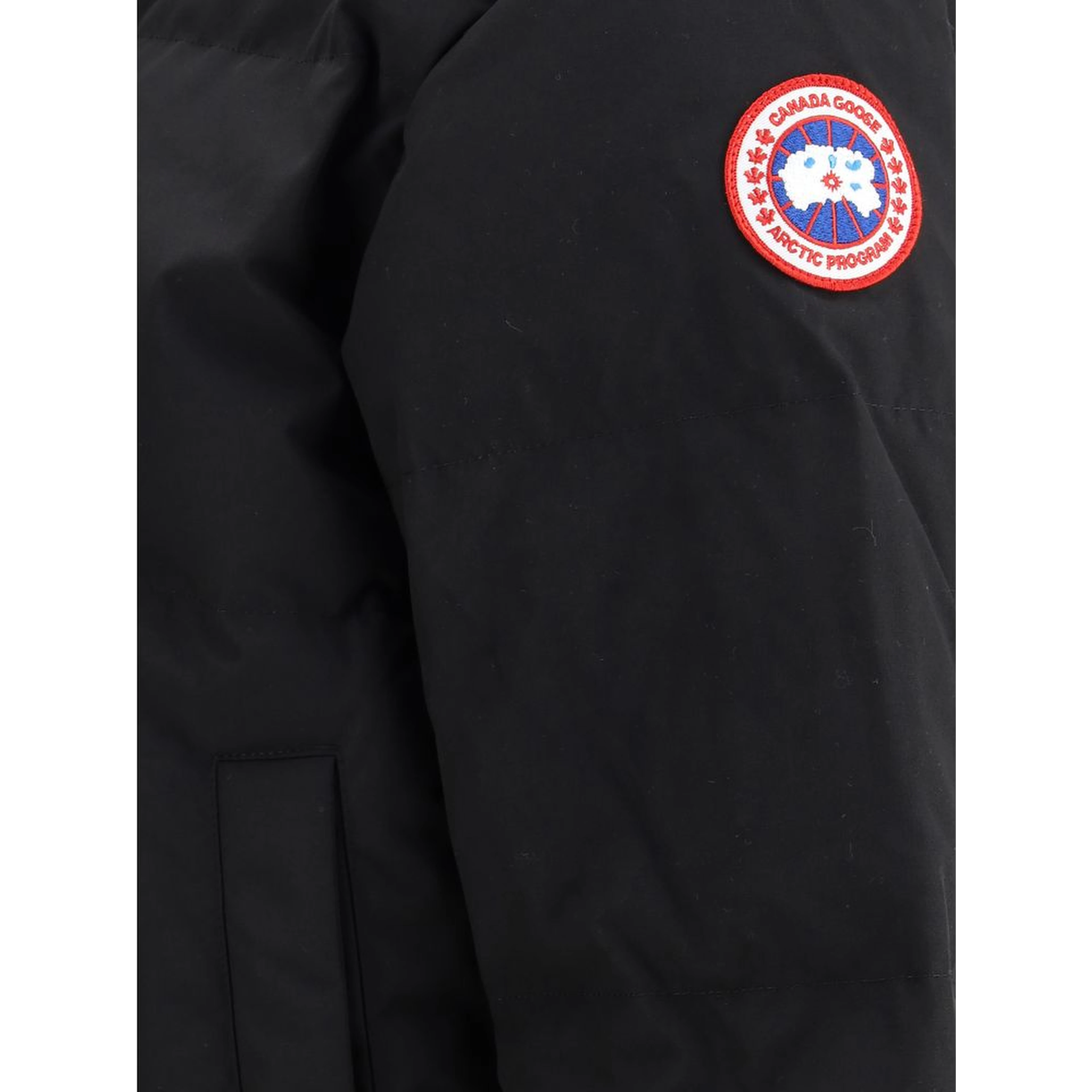 Black Polyester Parka