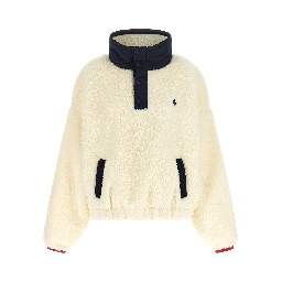White Polyester Cardigan