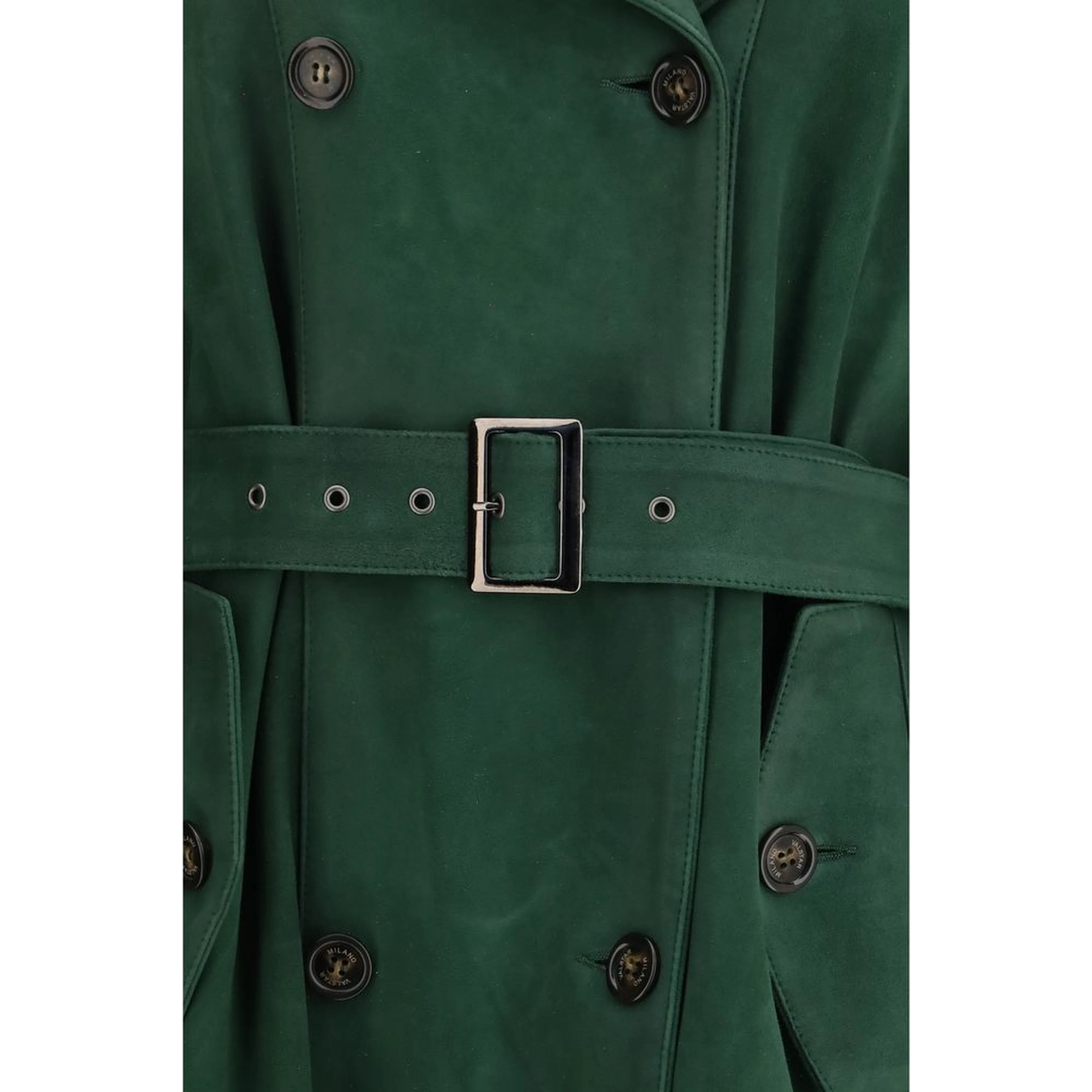 Bicolor Leather Coat