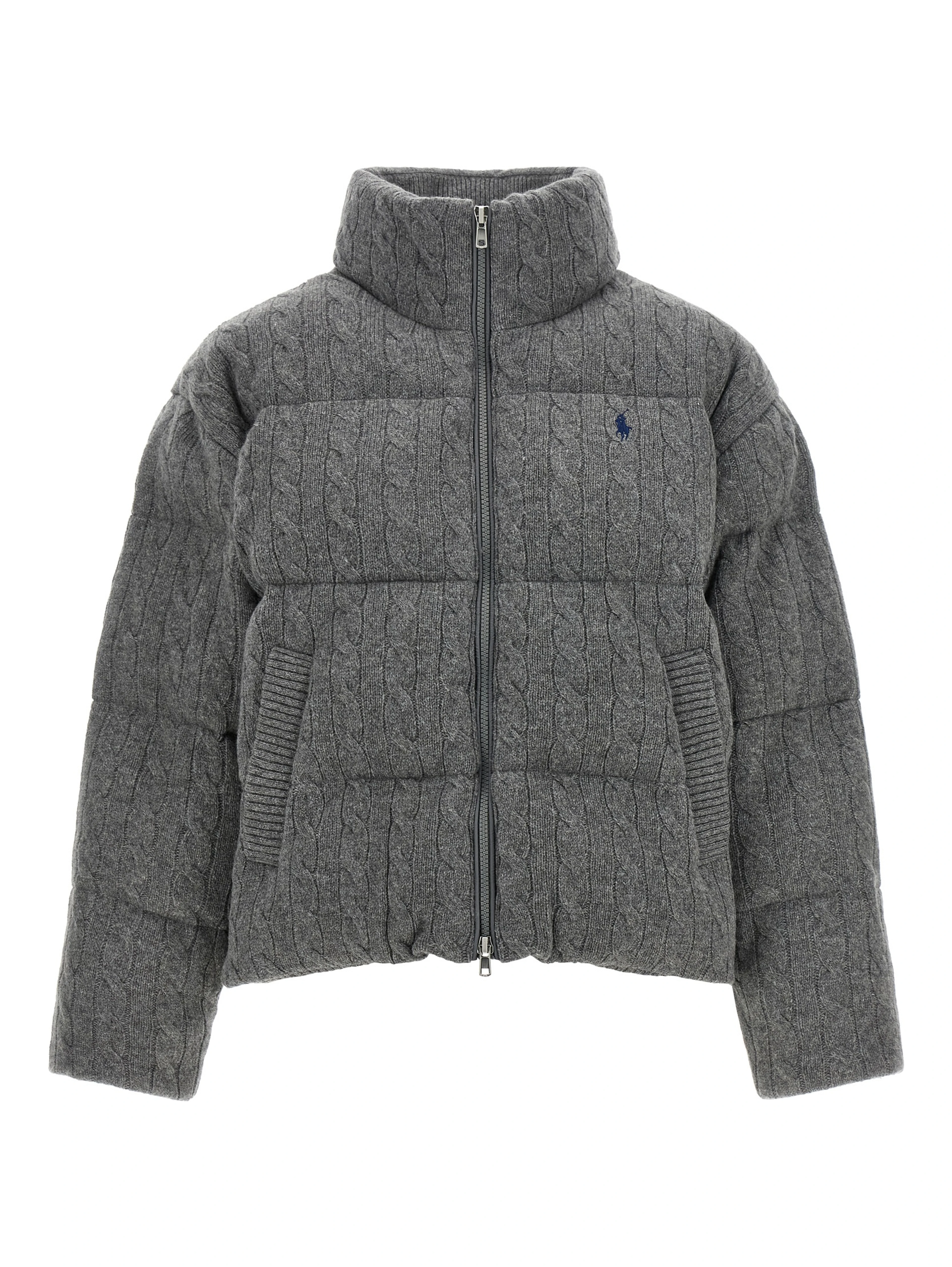 Gray Wool Full-Length Jacket