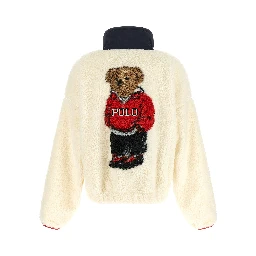 White Polyester Cardigan
