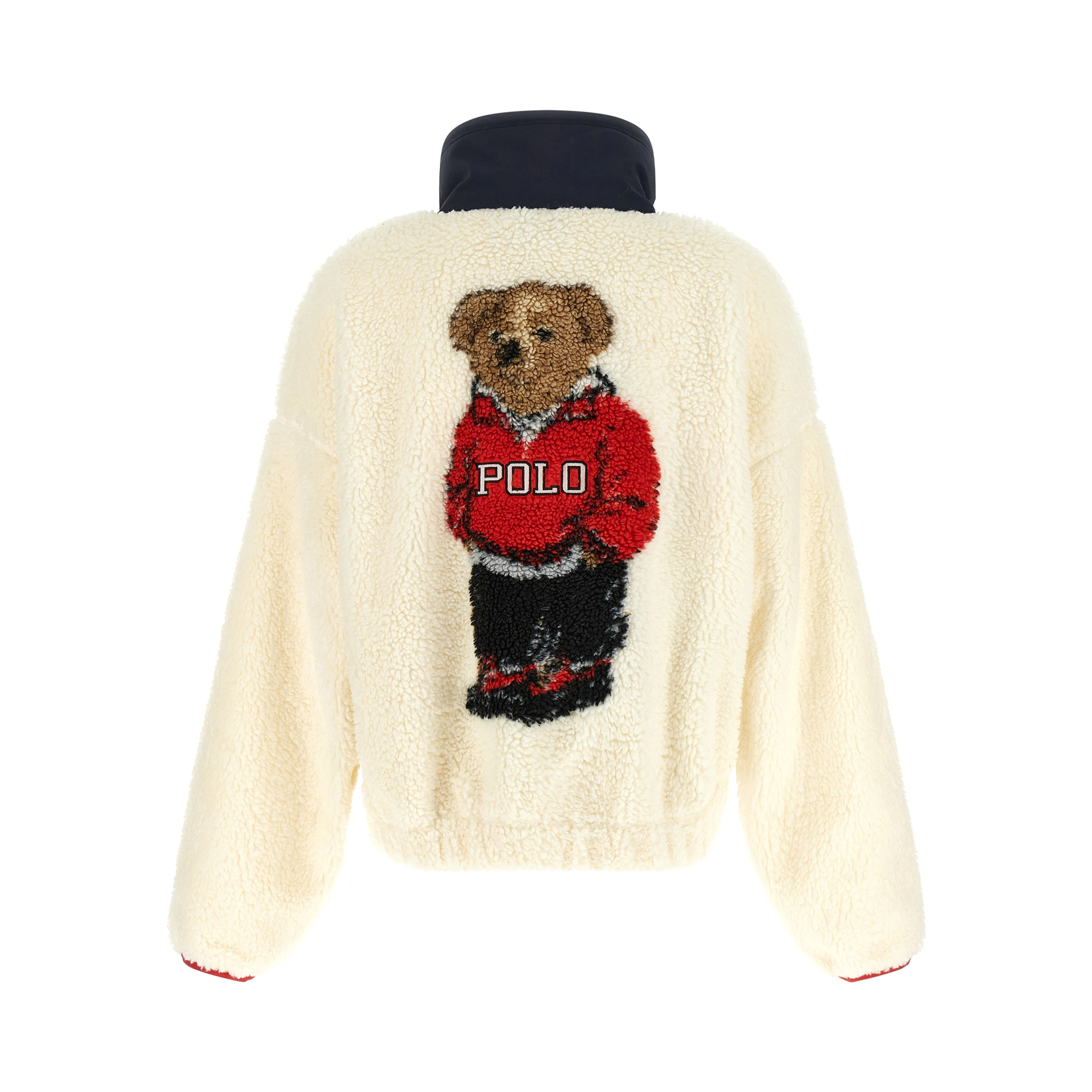 White Polyester Cardigan