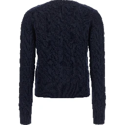 Blue Wool Cardigan