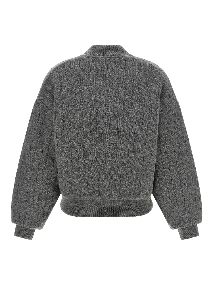 Gray Wool Bomber alternative