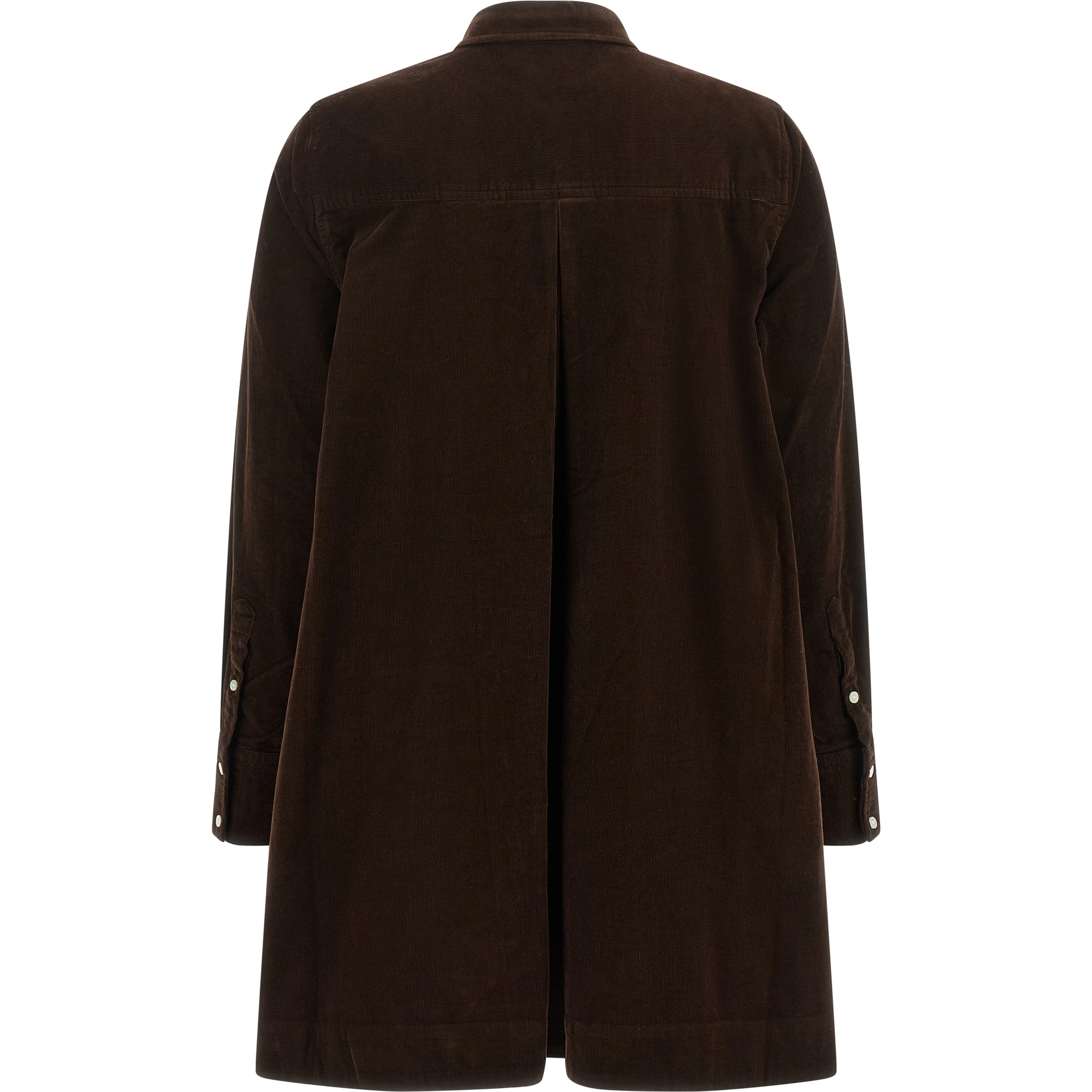 Brown Cotton Short Dress