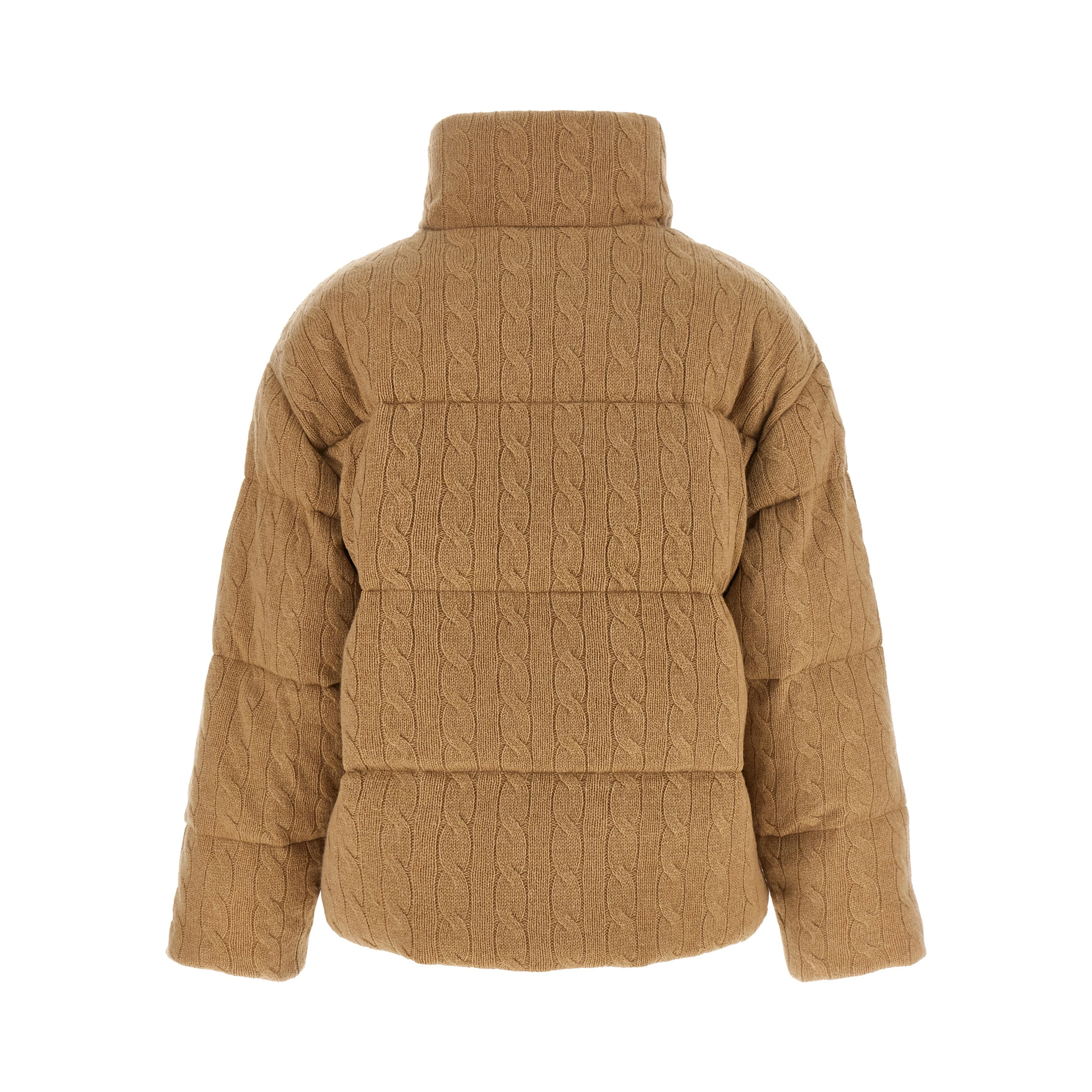Beige Wool Full-Length Jacket