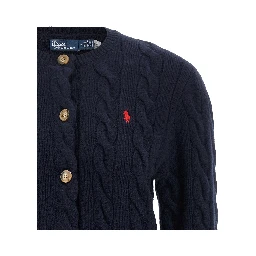 Blue Wool Cardigan