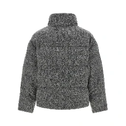 Gray Wool Full-Length Jacket