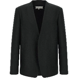 Black Virgin Wool Blazer
