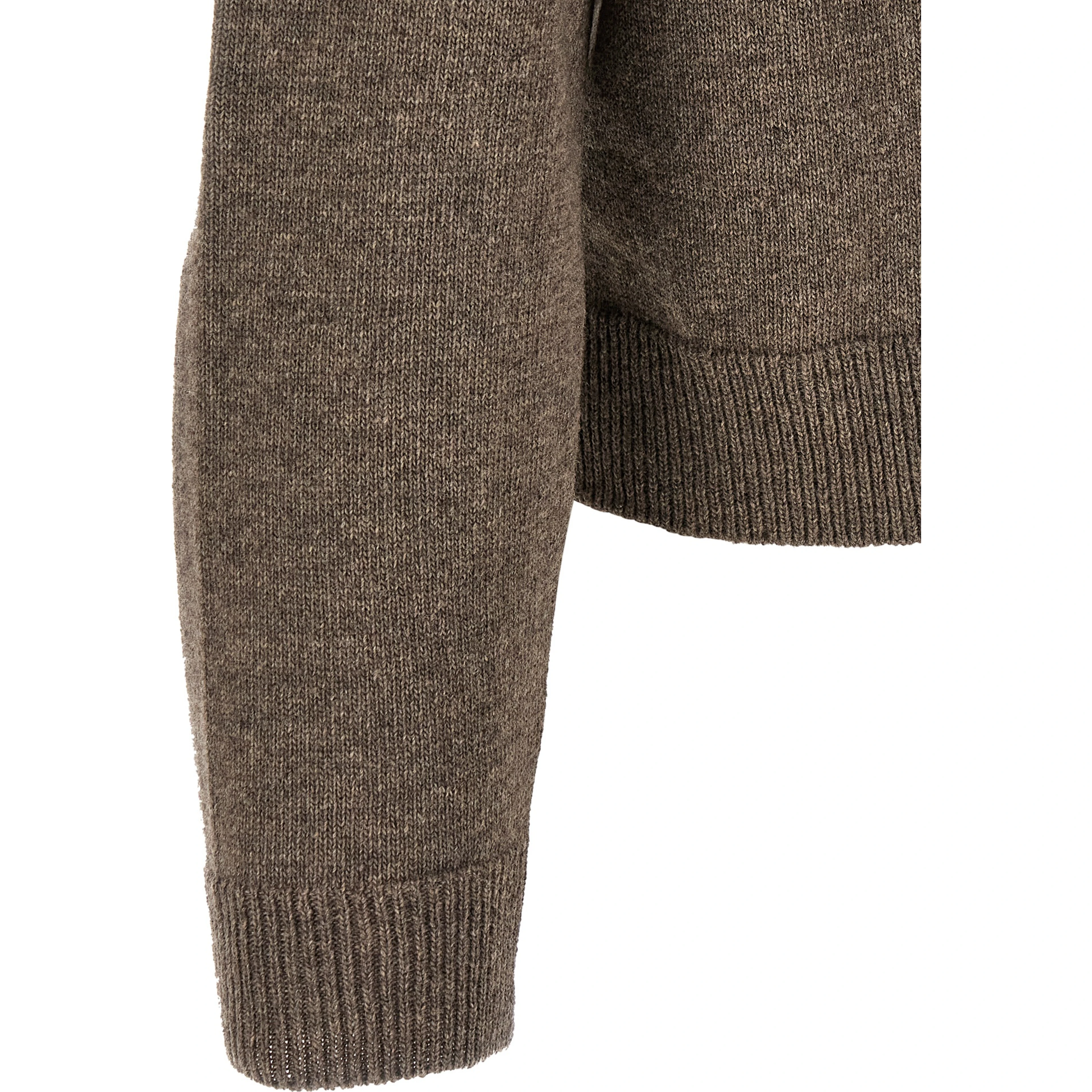 Brown Virgin Wool Cardigan