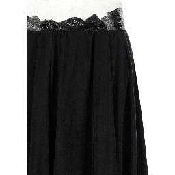 Black Copper Mini Skirt