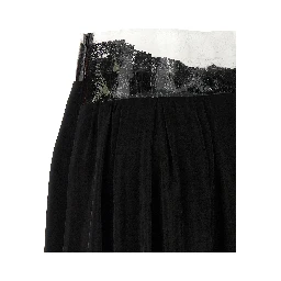 Black Copper Mini Skirt