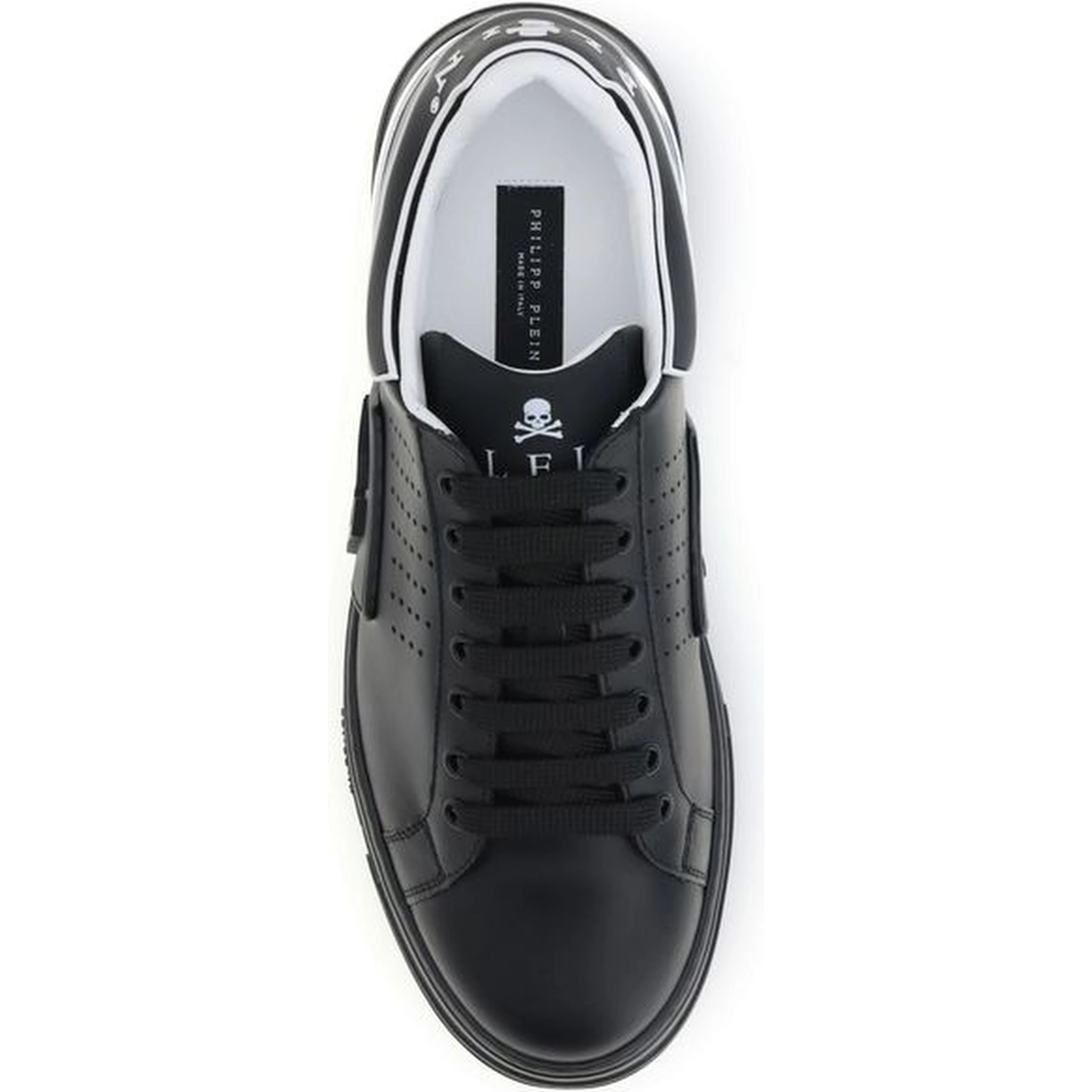 Black Calf Leather Bos Taurus Athletic Sneakers