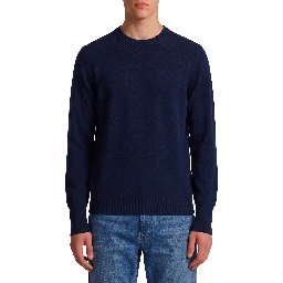 Navy crewneck pullover