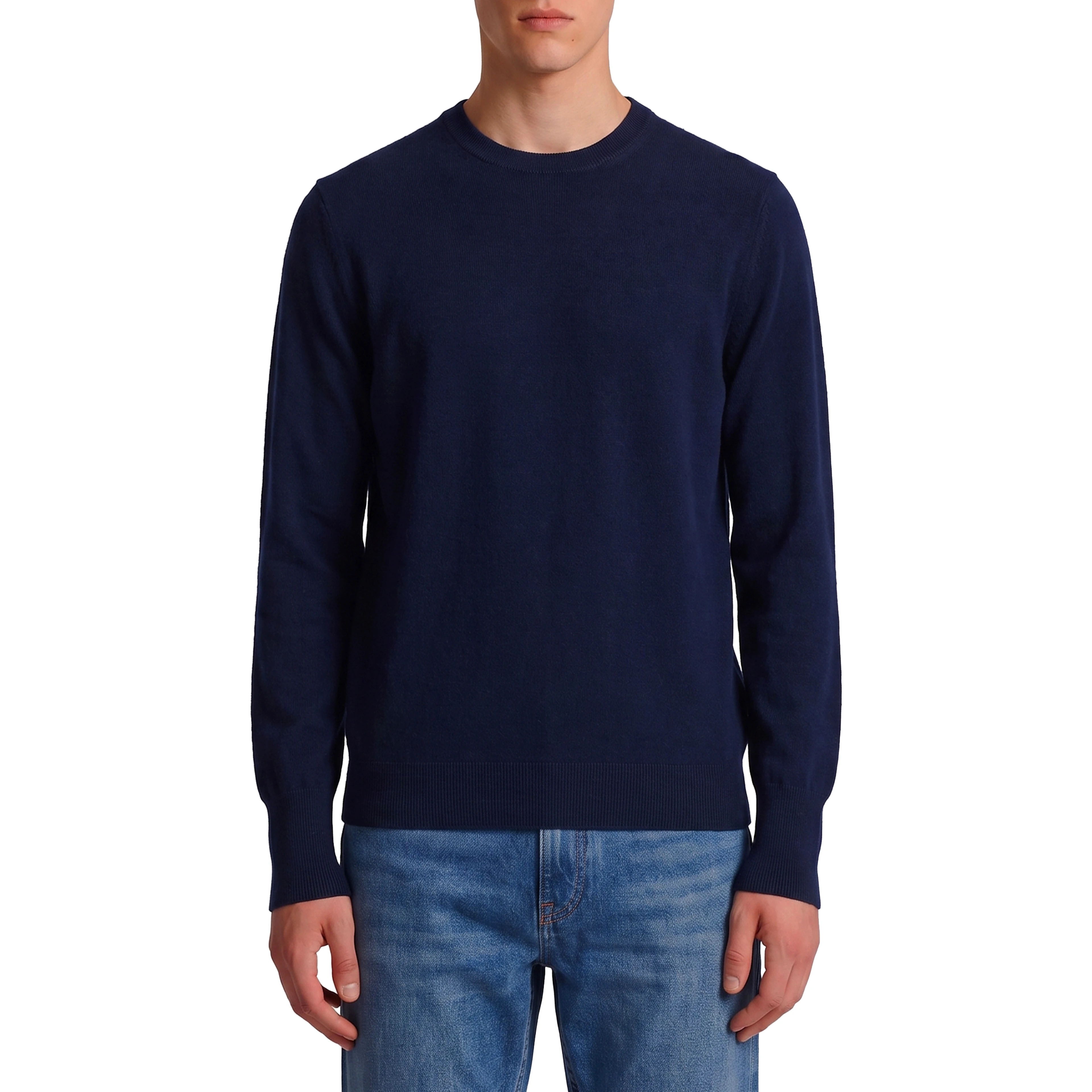 Navy crewneck pullover