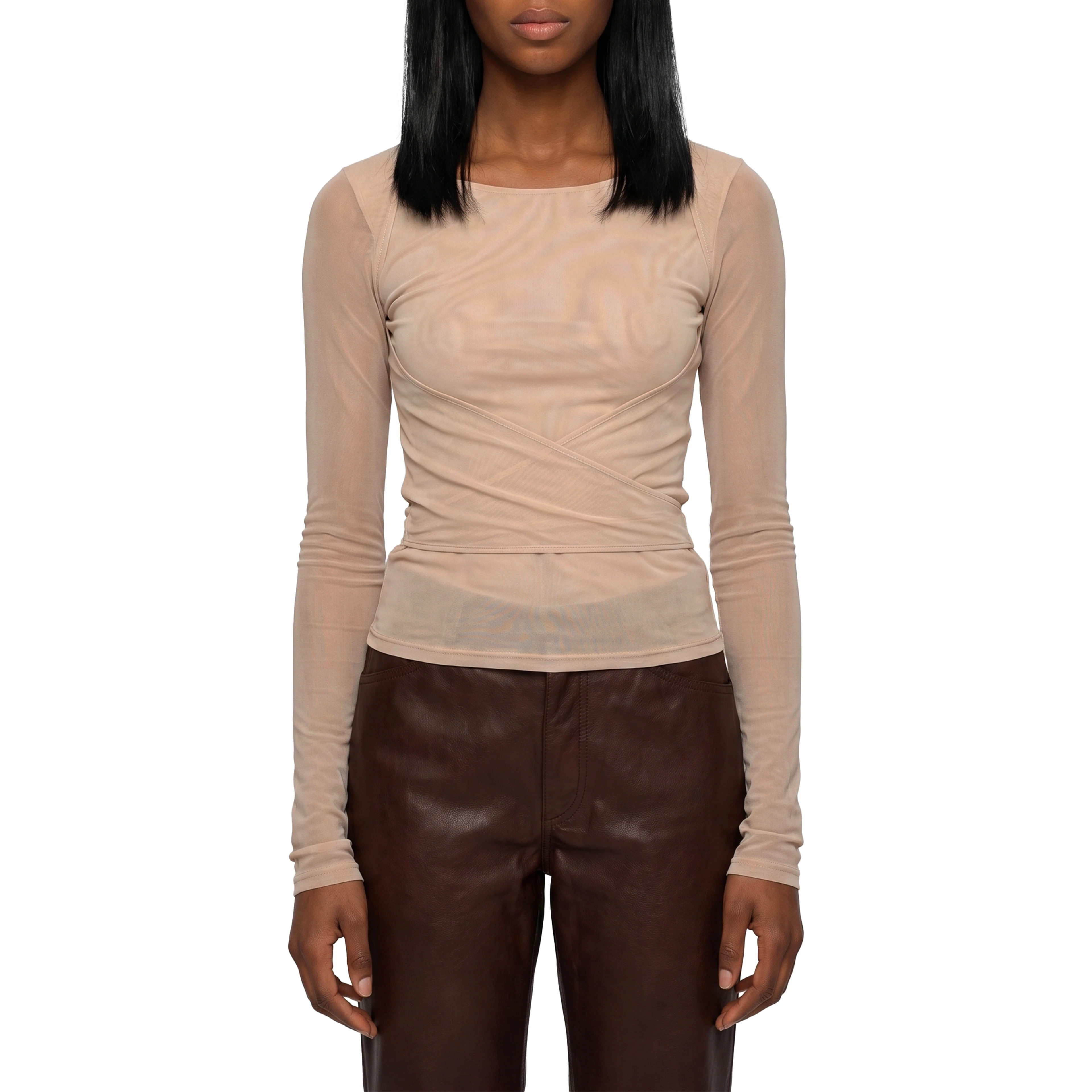 Powder Ballerina wrap top