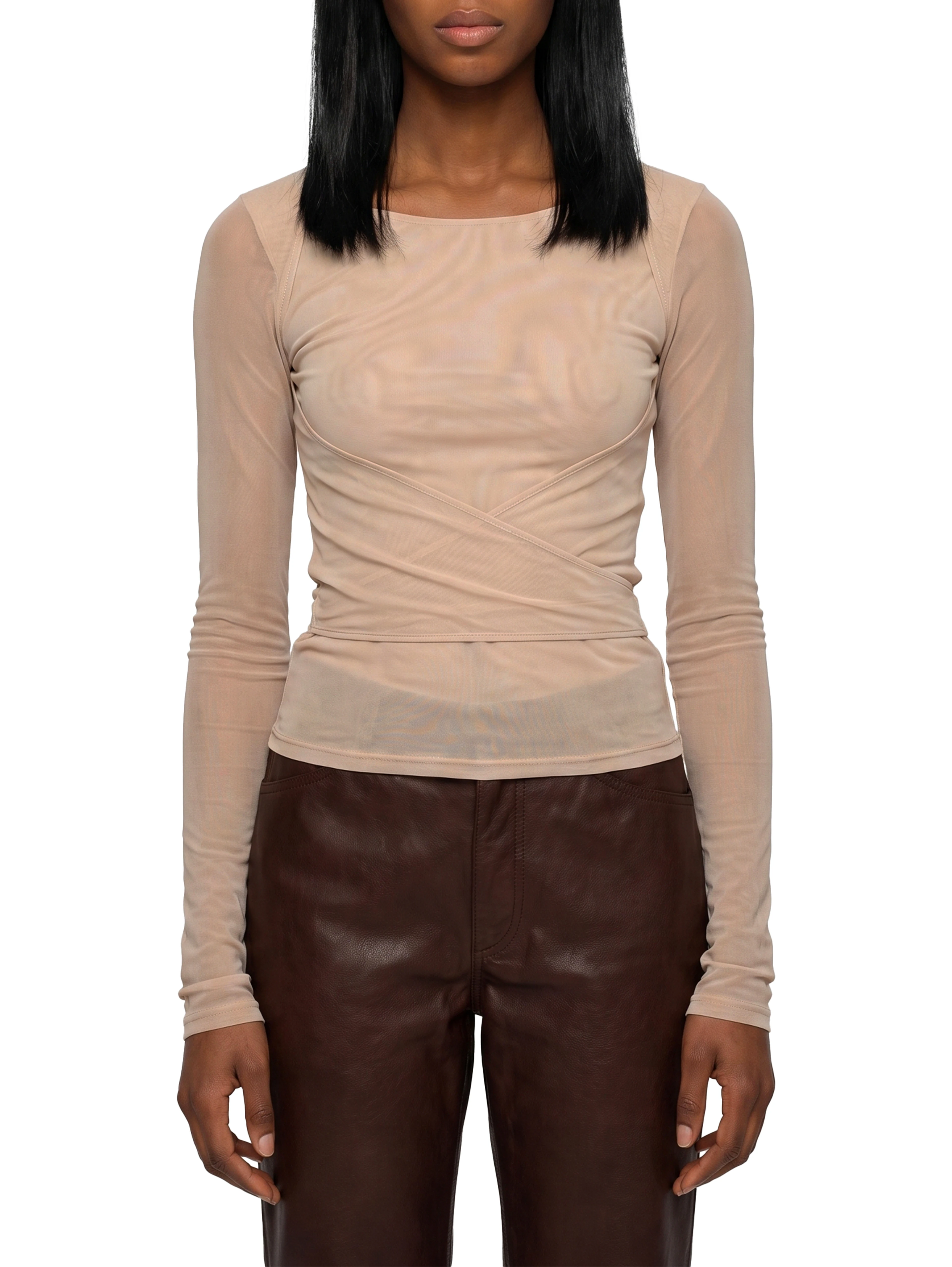 Powder Ballerina wrap top