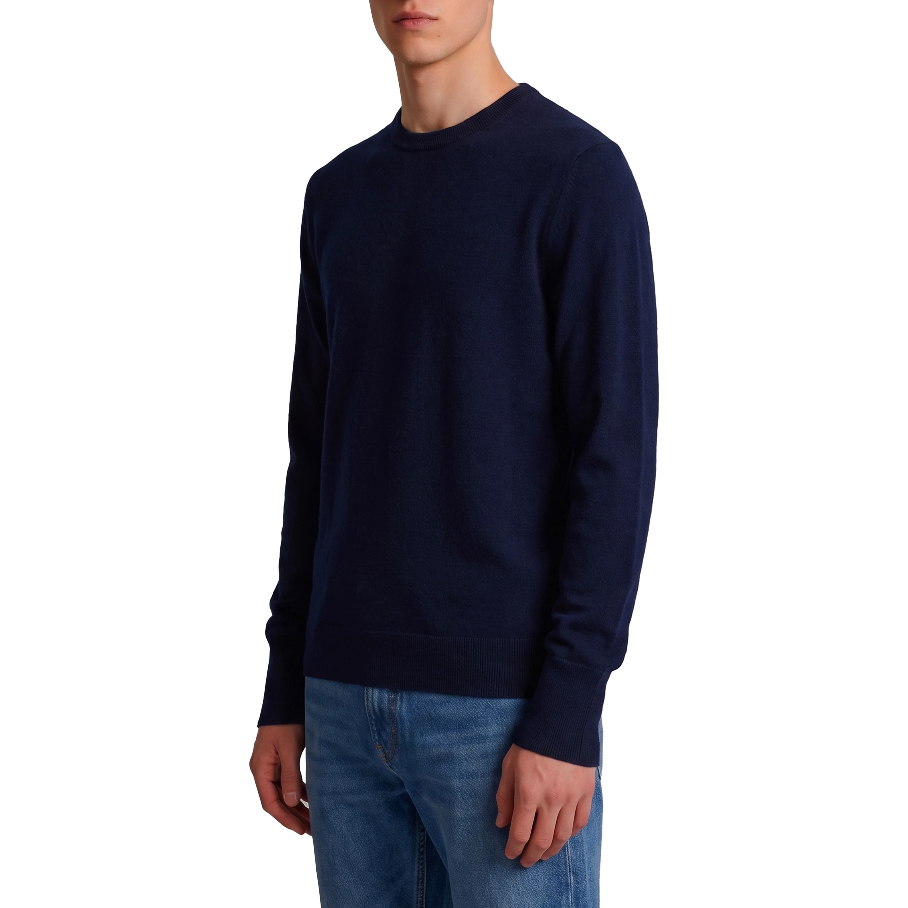 Navy crewneck pullover