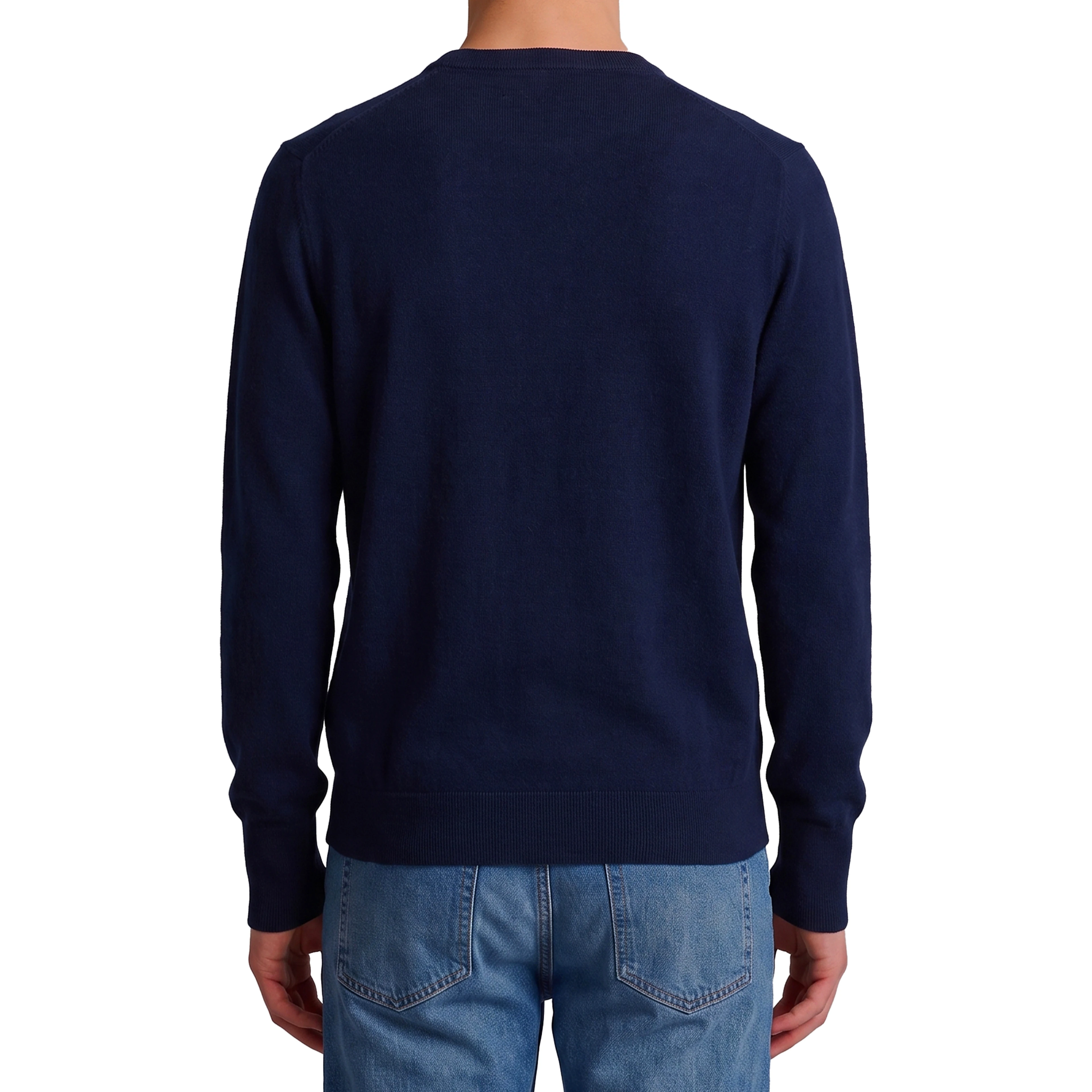 Navy crewneck pullover