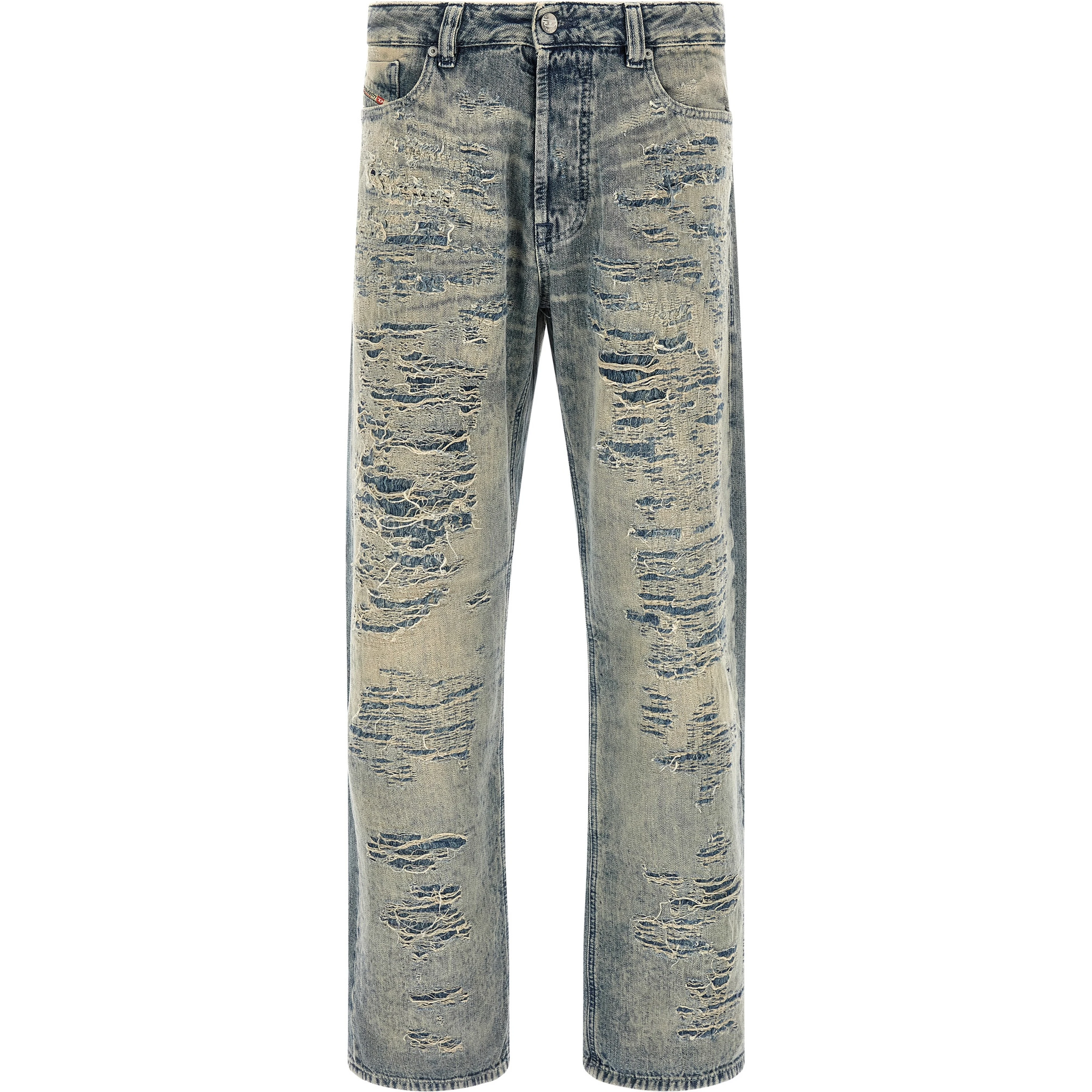 Blue Cotton Relaxed Fit Jeans