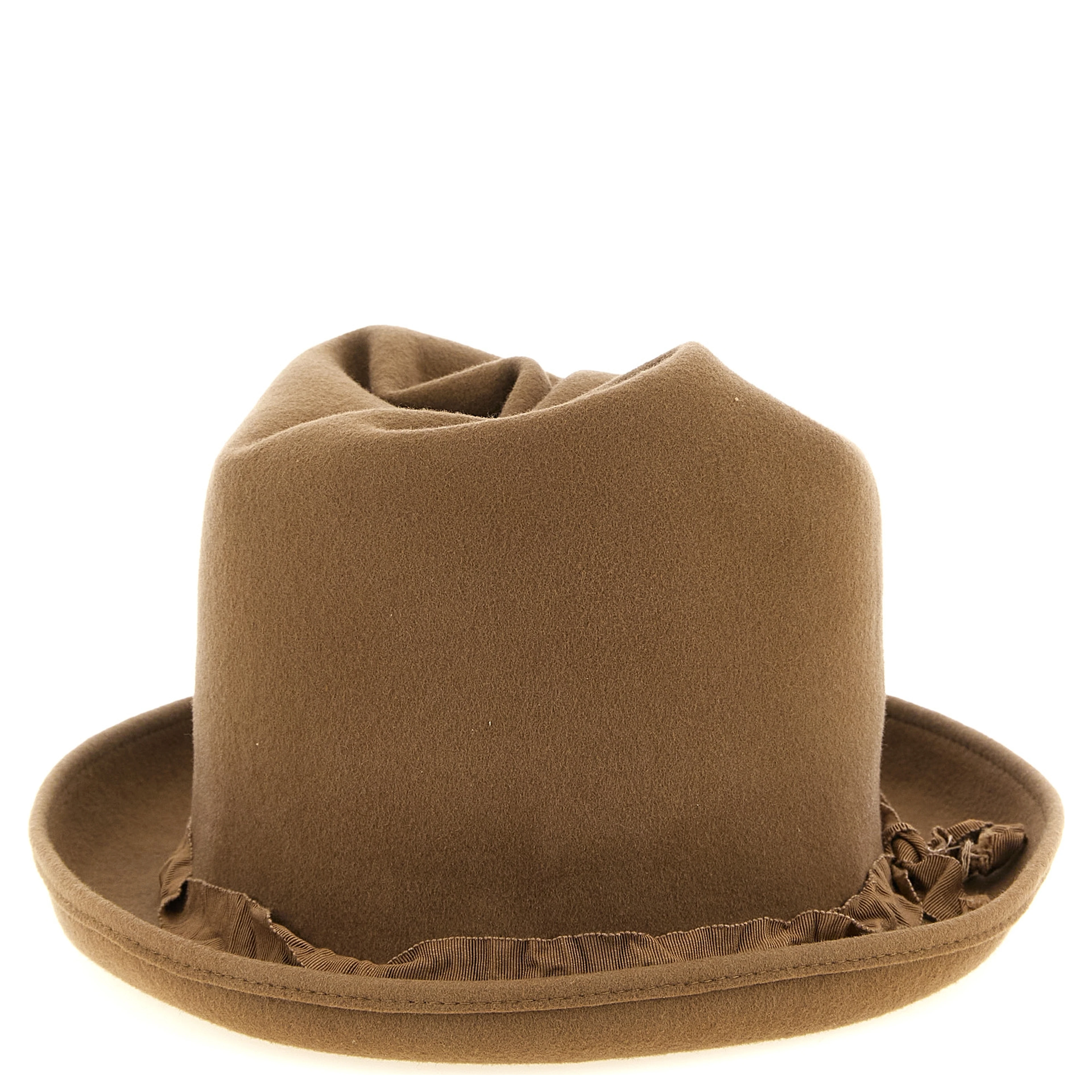 Beige Wool Fedora