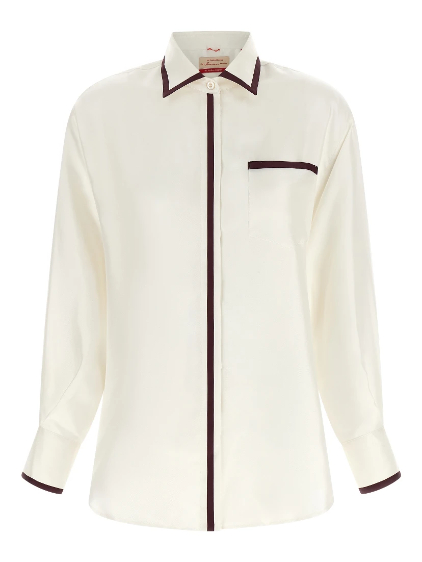 White Silk Blouse
