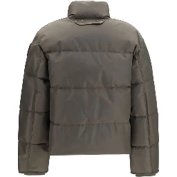Bicolor Polyamide Full-Length Jacket