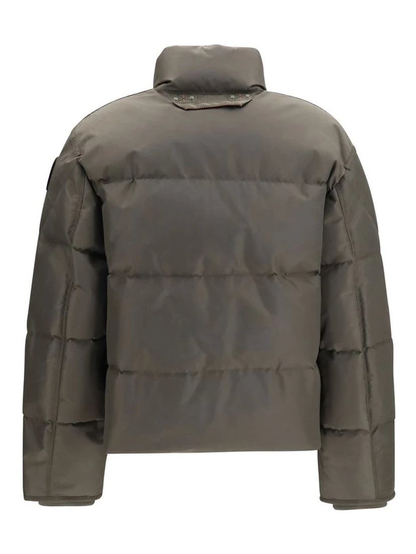 Bicolor Polyamide Full-Length Jacket