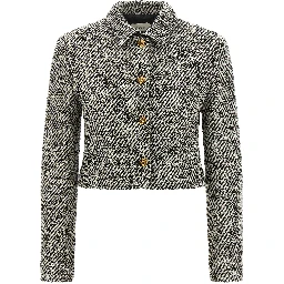 Bicolor Virgin Wool Full-Length Jacket