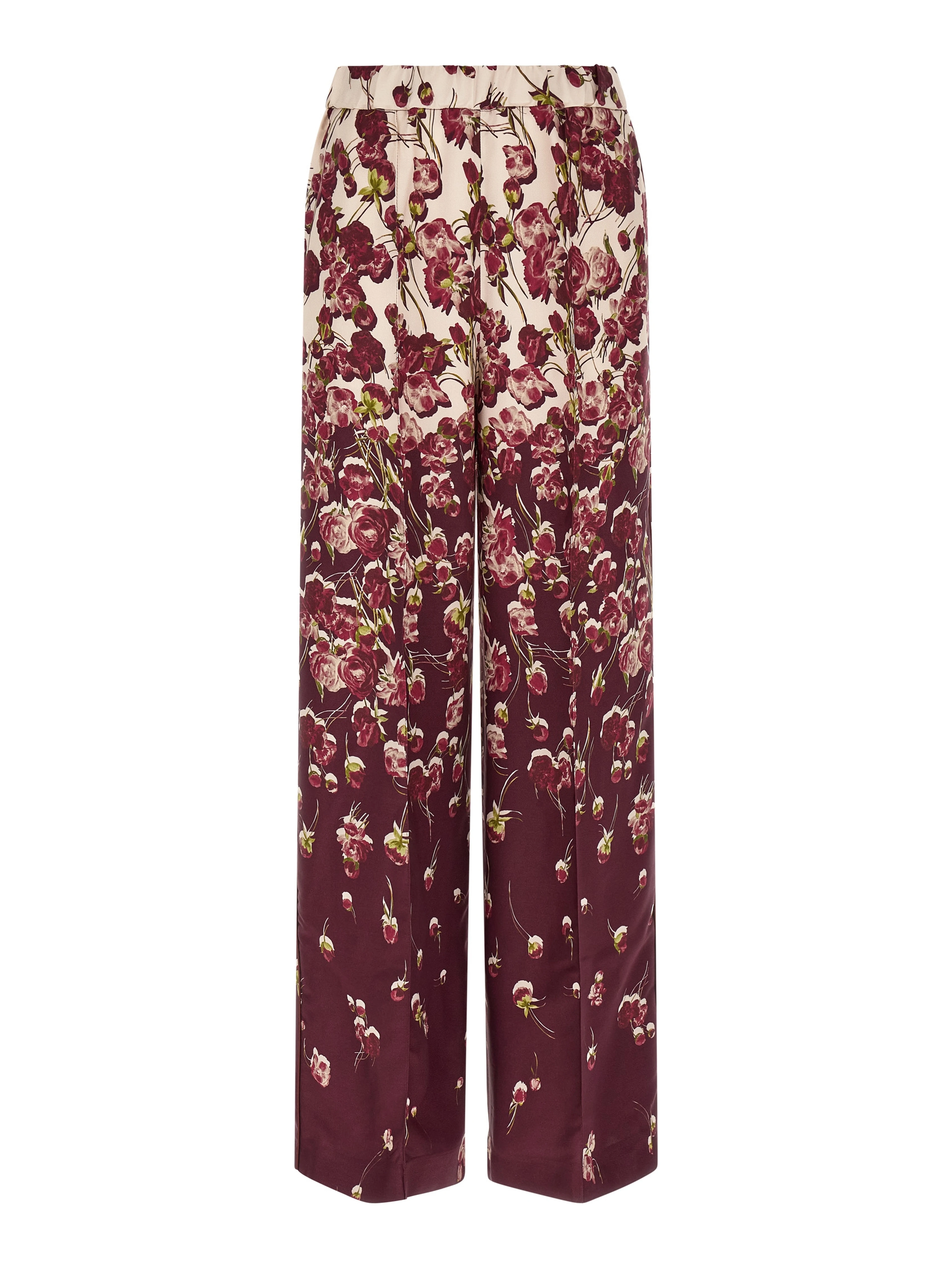 Multicolor Viscose Casual Pants