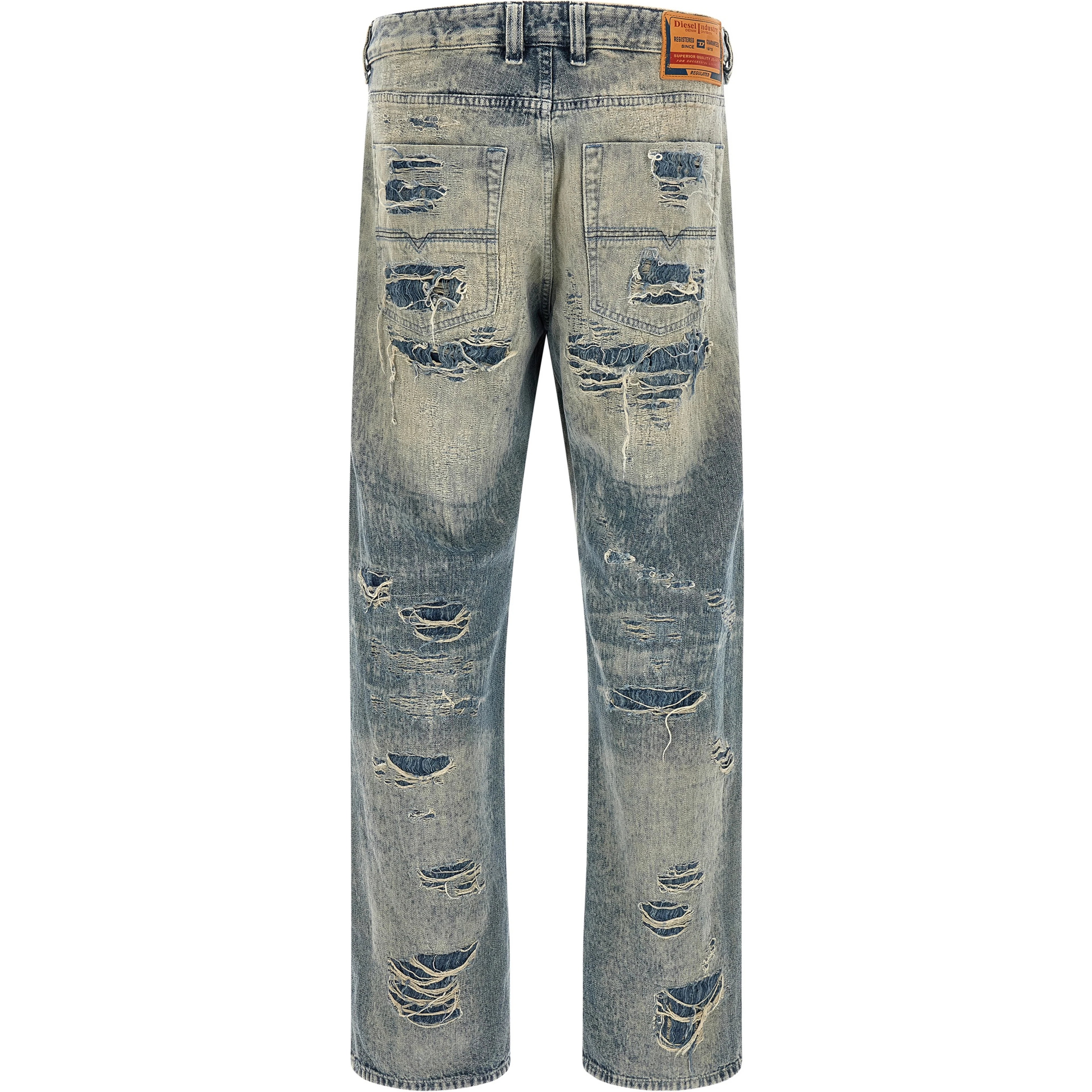 Blue Cotton Relaxed Fit Jeans