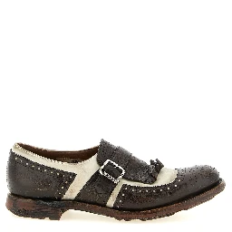 Brown Calfskin Oxfords And Derbies