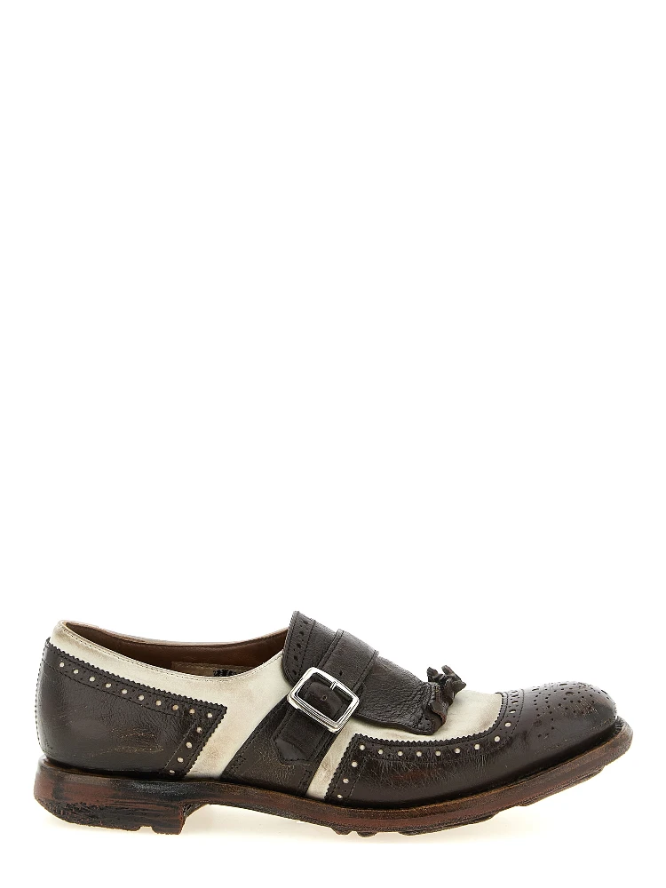 Brown Calfskin Oxfords And Derbies