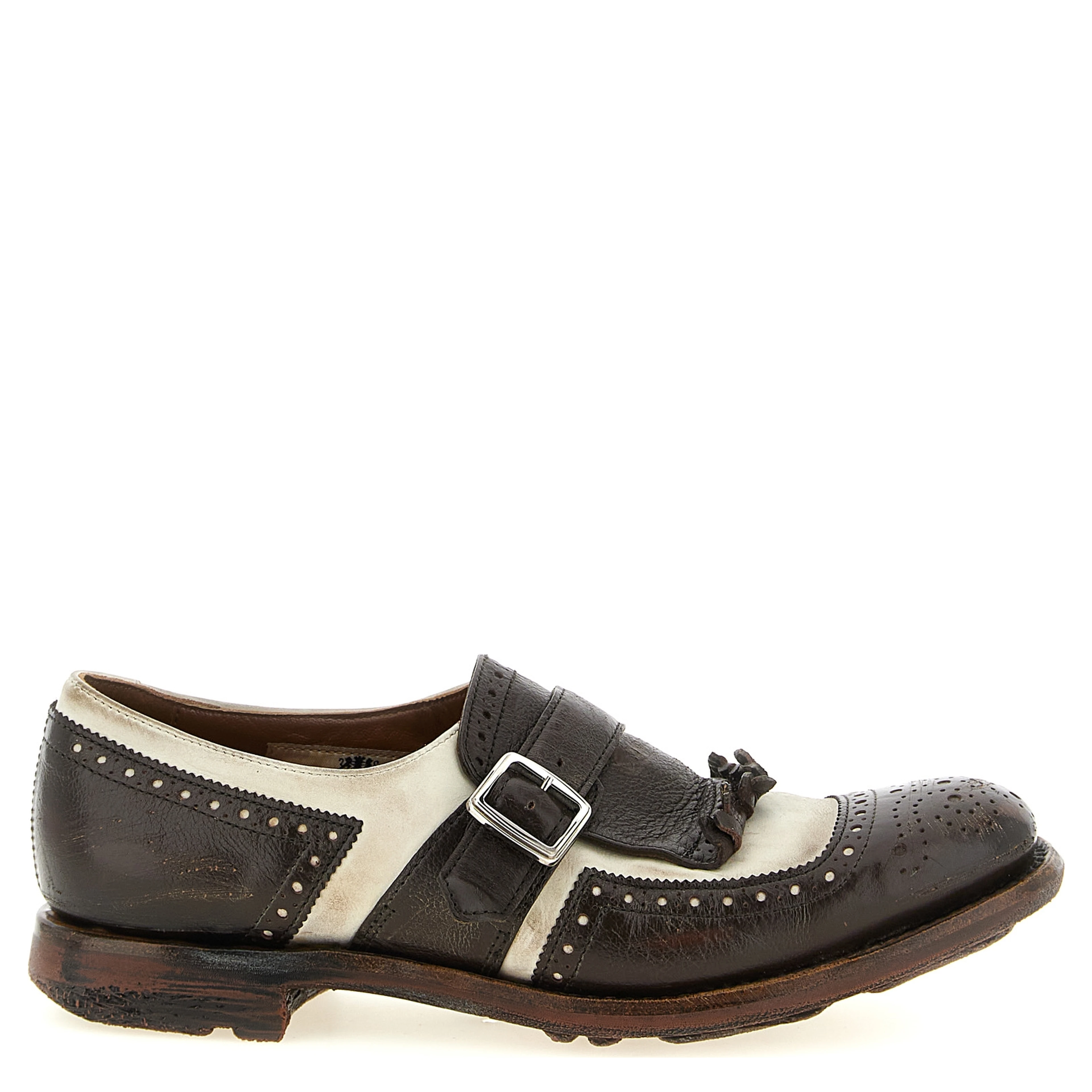 Brown Calfskin Oxfords And Derbies