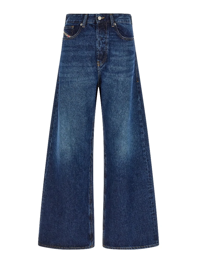 Blue Cotton Jeans Denim