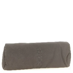 Gray Calfskin Clutch Bag