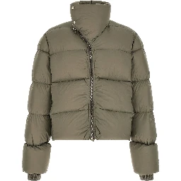 Bicolor Nylon Full-Length Jacket
