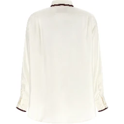 White Silk Blouse