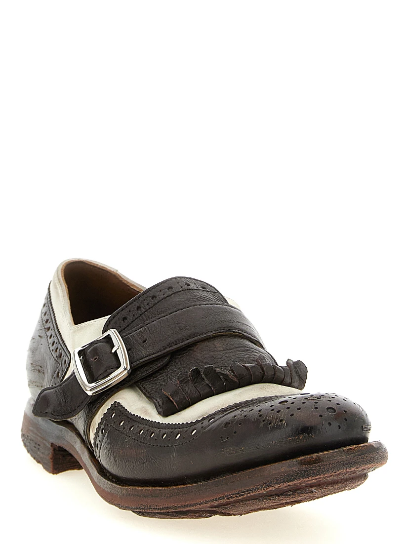 Brown Calfskin Oxfords And Derbies