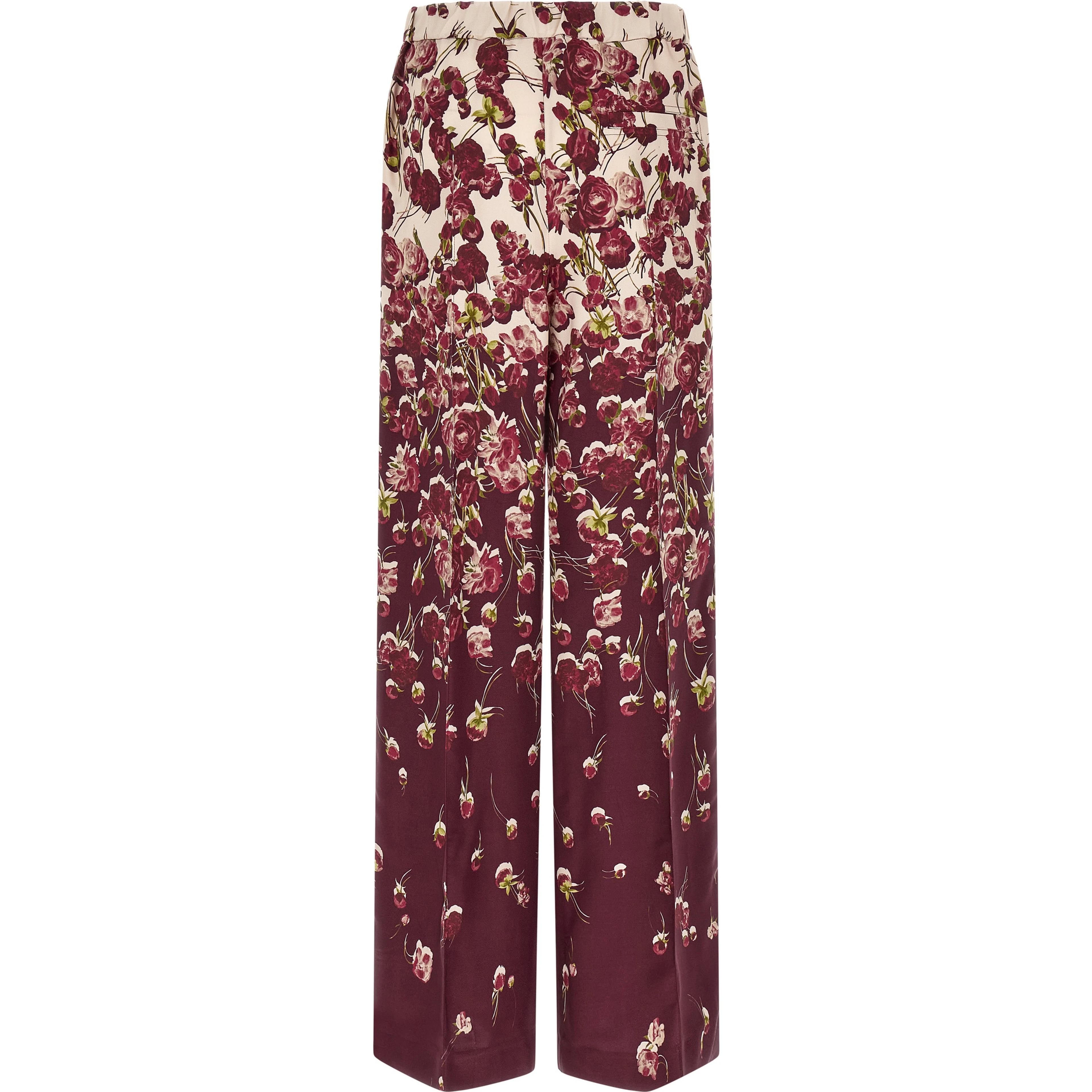 Multicolor Viscose Casual Pants