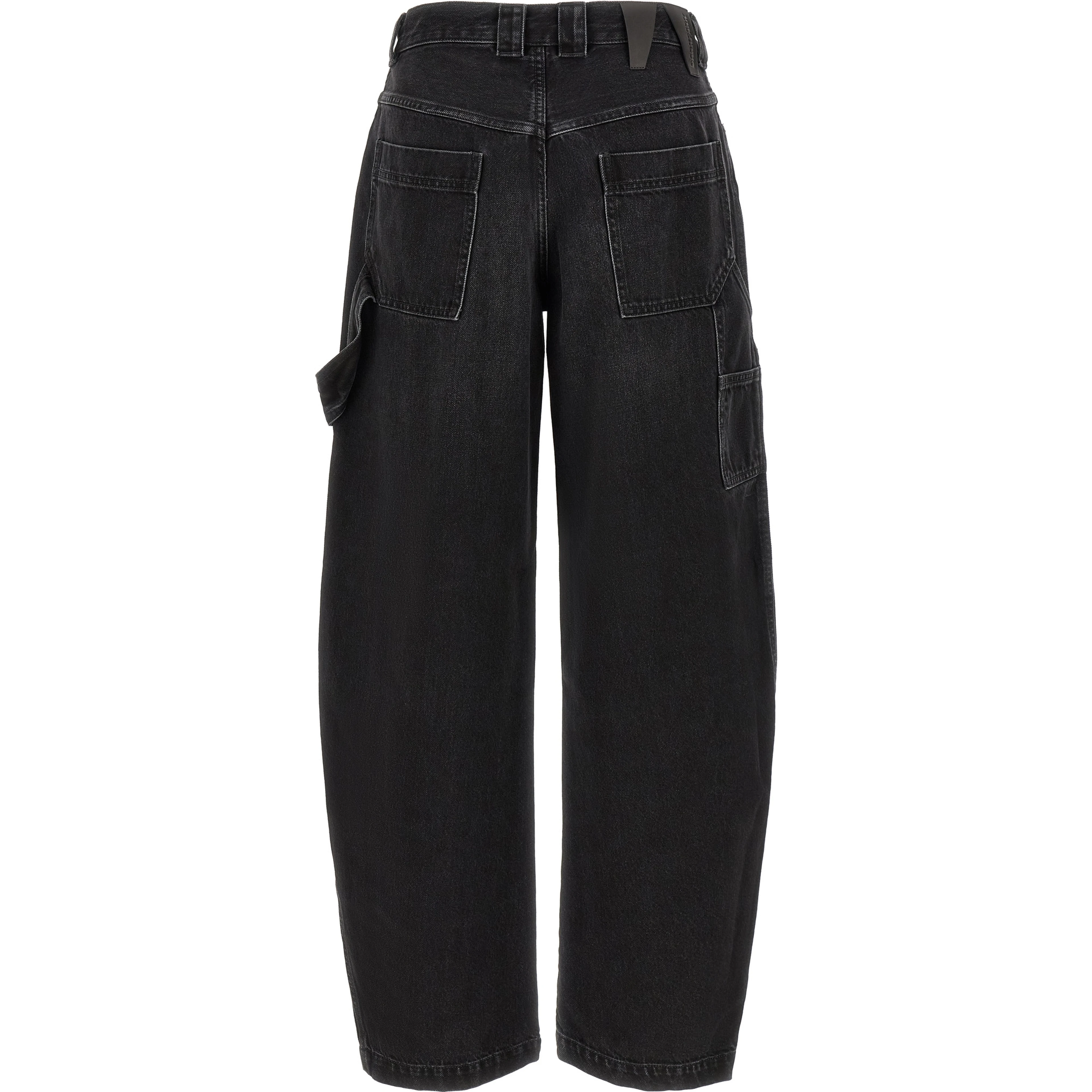 Black Cotton Relaxed Fit Jeans