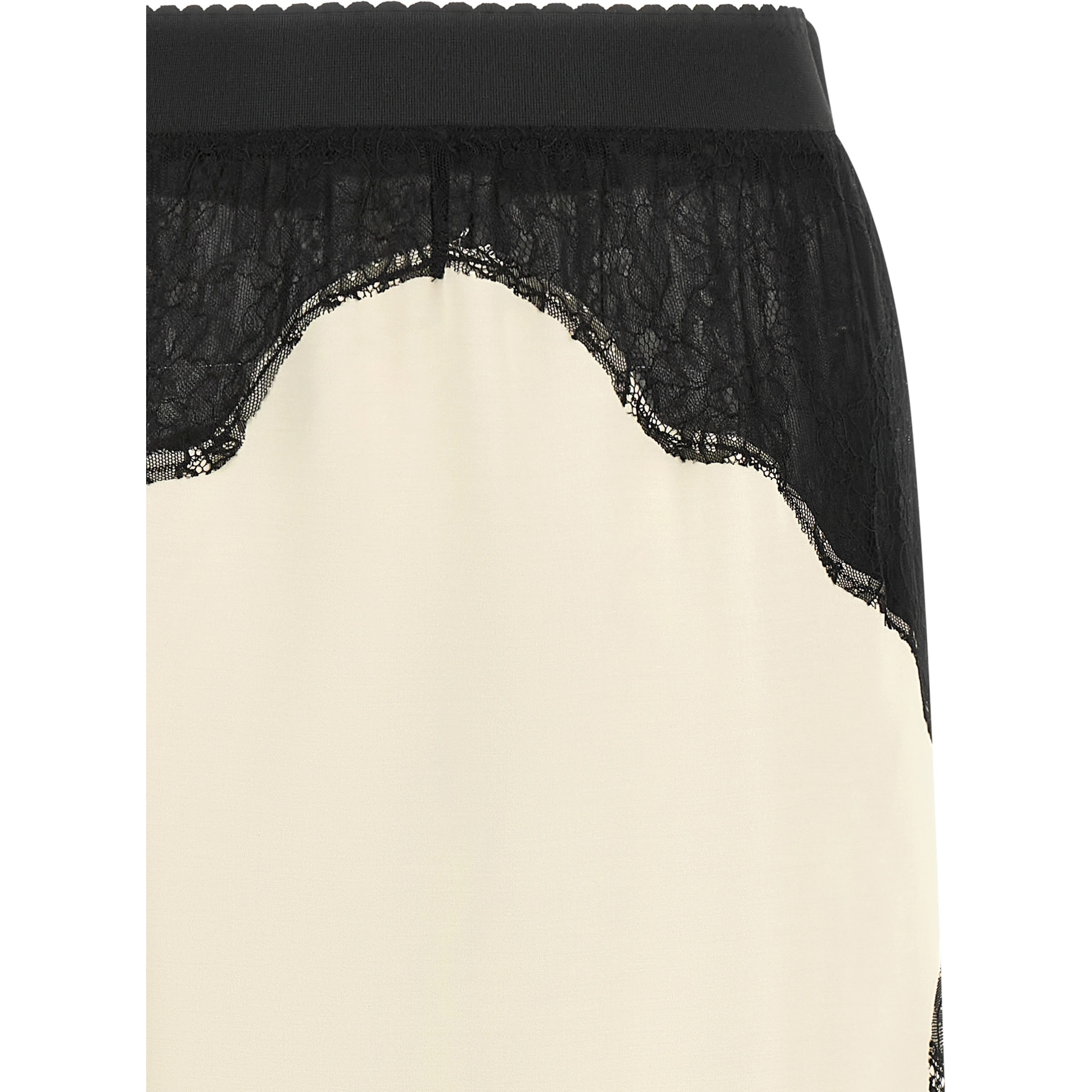 Bicolor Viscose Midi Skirt