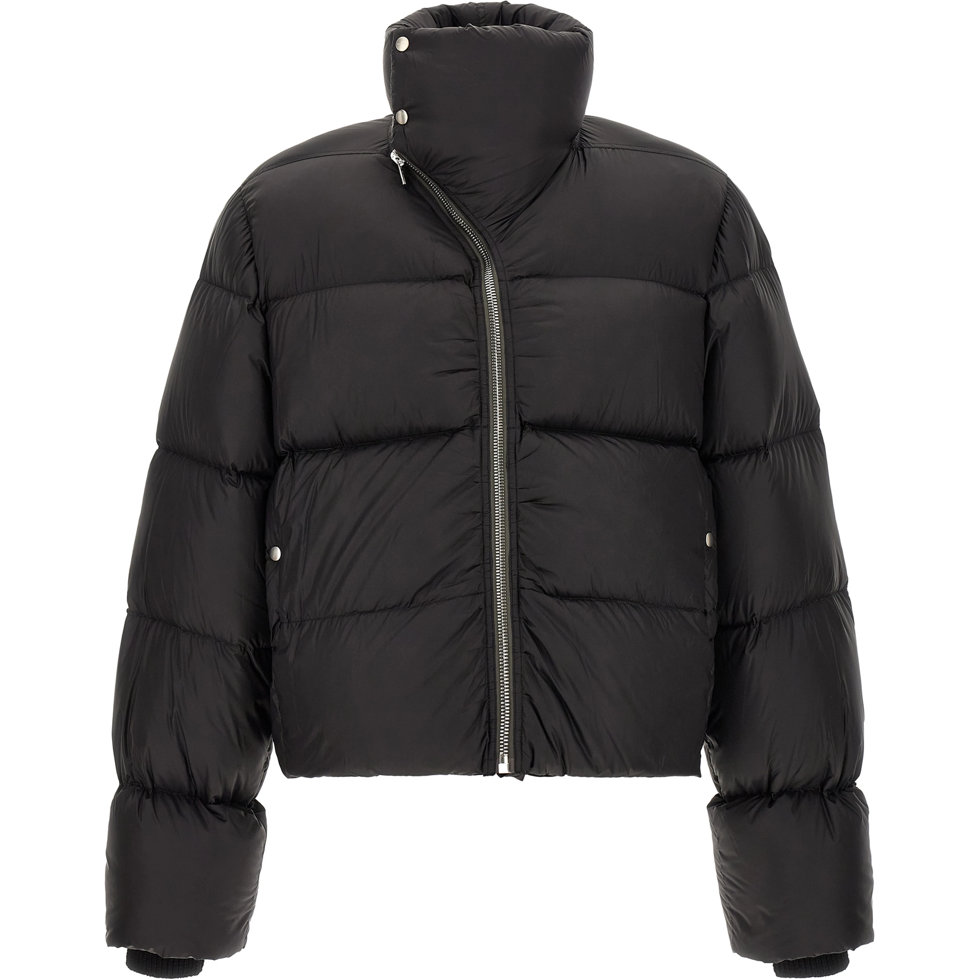 Black Nylon Full-Length Jacket
