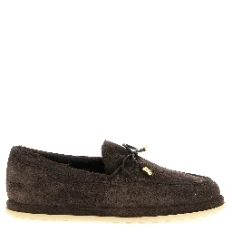 Brown Calfskin Slip-On Loafers