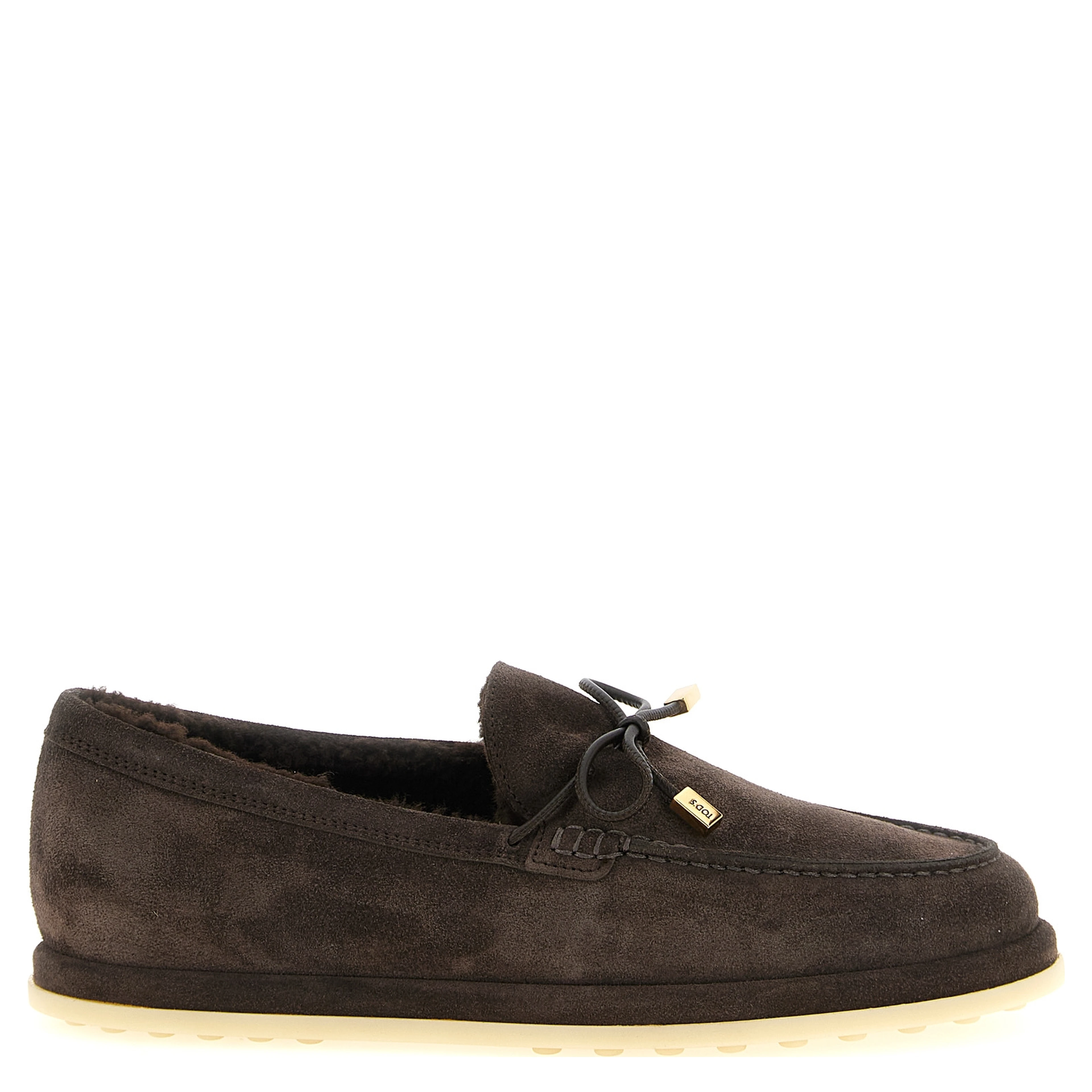 Brown Calfskin Slip-On Loafers