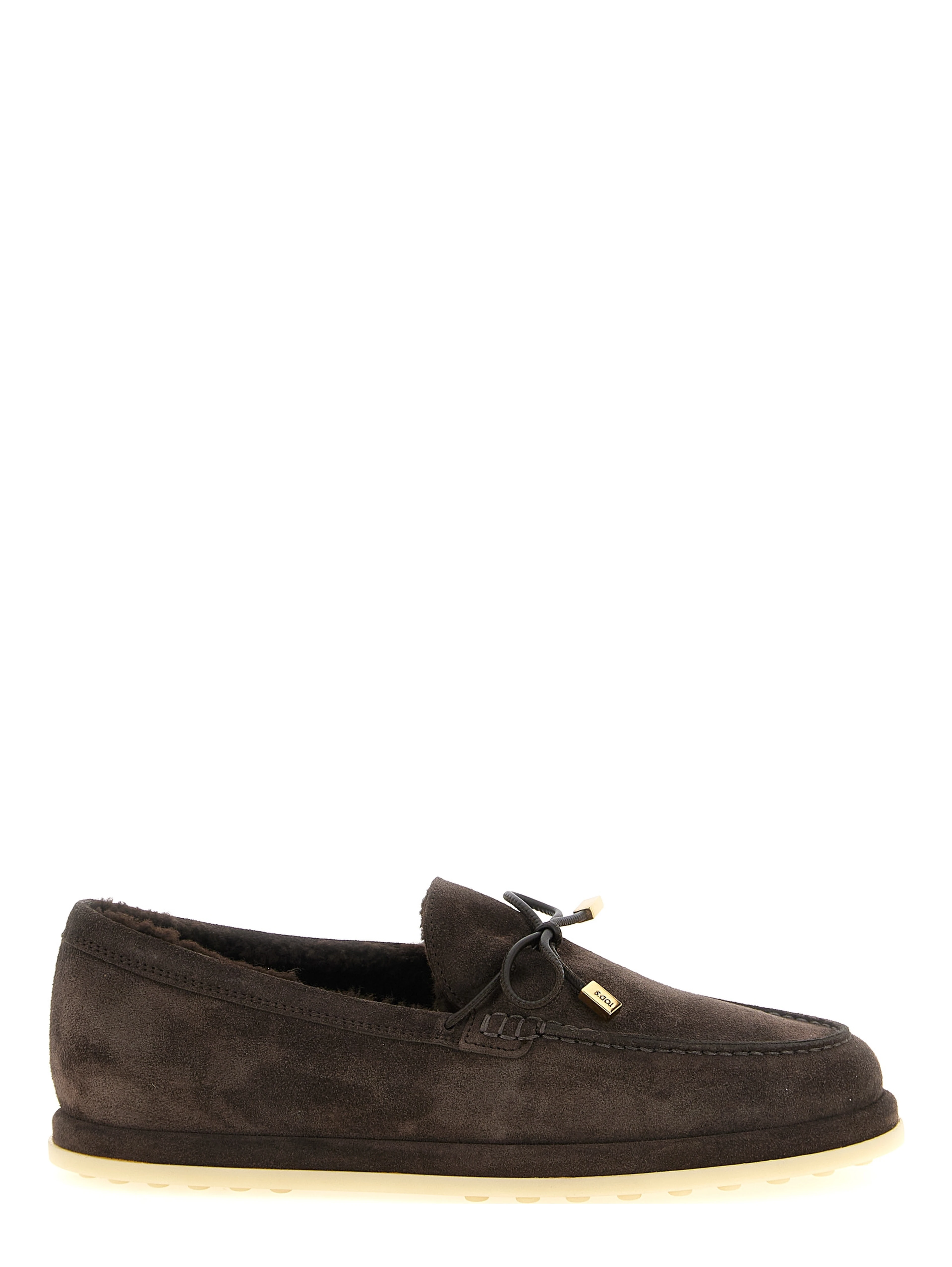 Brown Calfskin Slip-On Loafers
